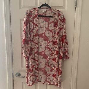 Knox Rose Red Floral Kimono